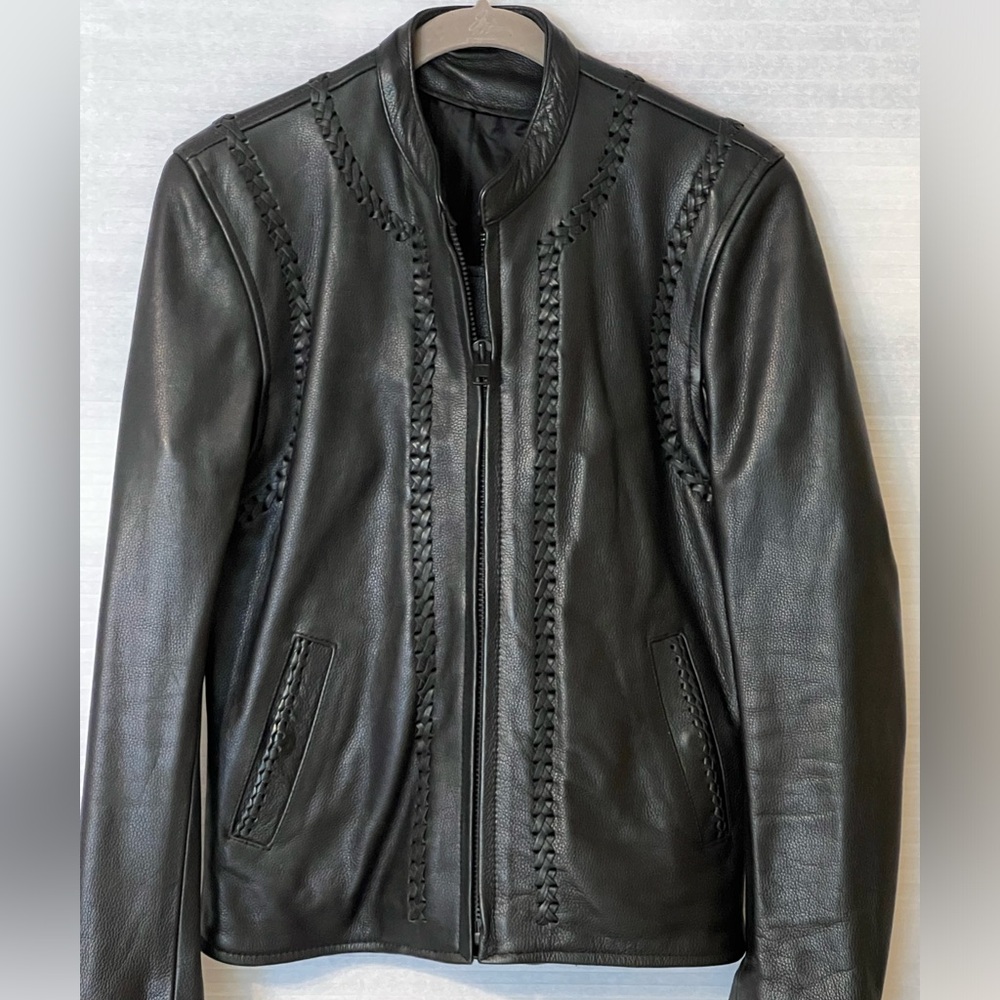 Ladies stylish everyday or riding leather jacket